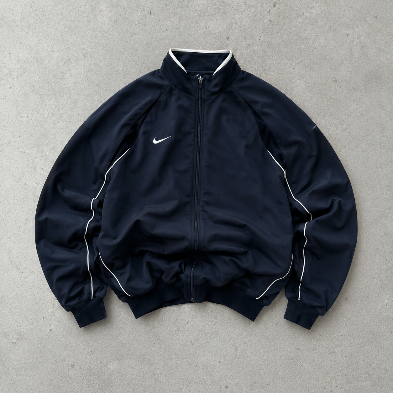 Y2K Nike Jacket Marineblau, Blue Rare (Size L)