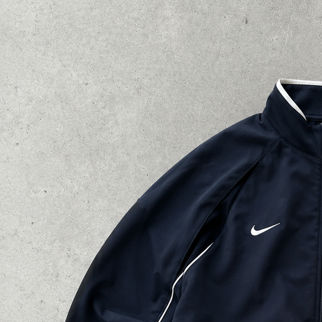 Y2K Nike Jacket Marineblau, Blue Rare (Size L)