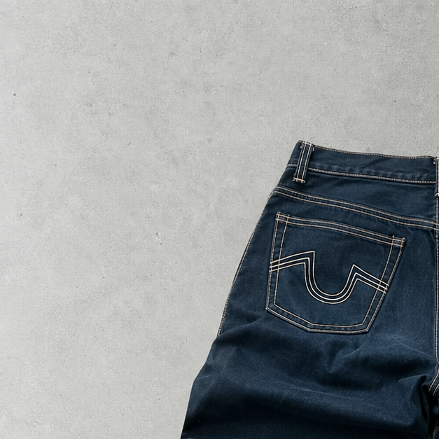 Y2K True Religion Jeans Marineblau, Schwarz Rare (M)