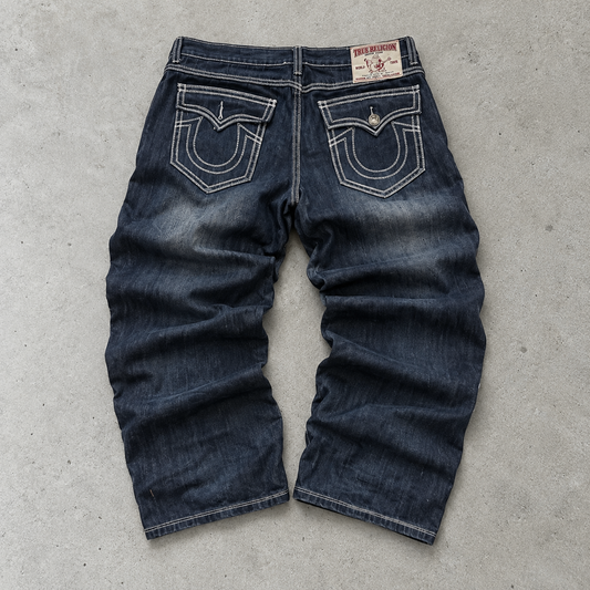 Y2K True Religion Baggy Jeans Navy Rare (L)