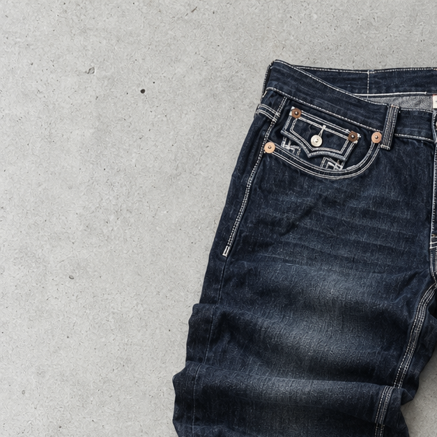 Y2K True Religion Baggy Jeans Navy Rare (L)