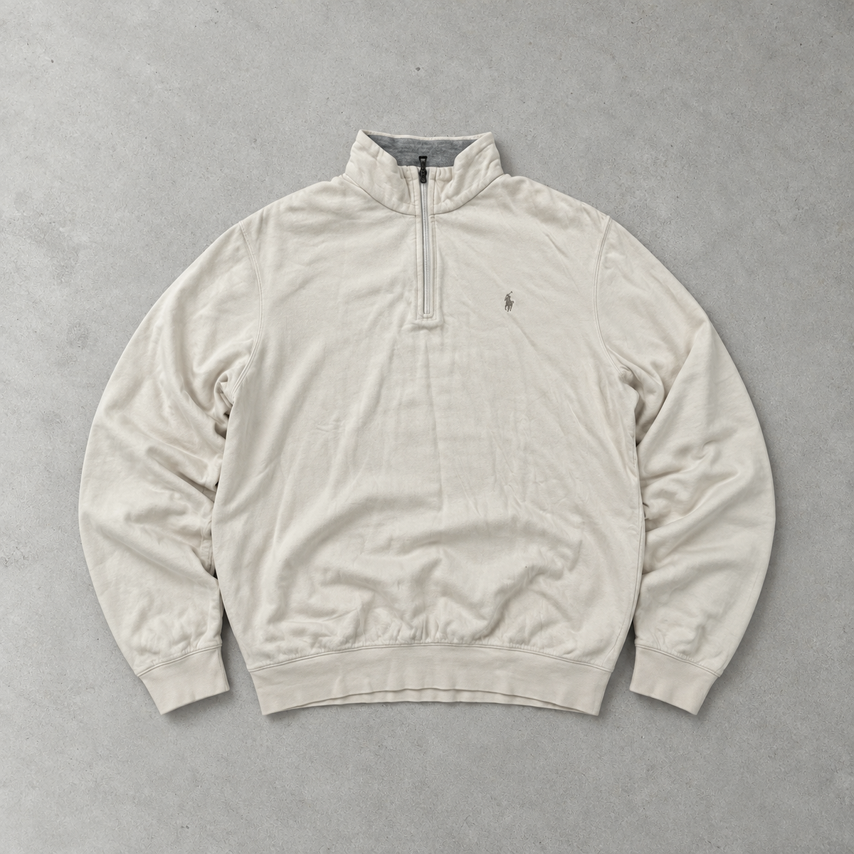 Ralph Lauren Half-Zip Sweater Creme Rare (XL)
