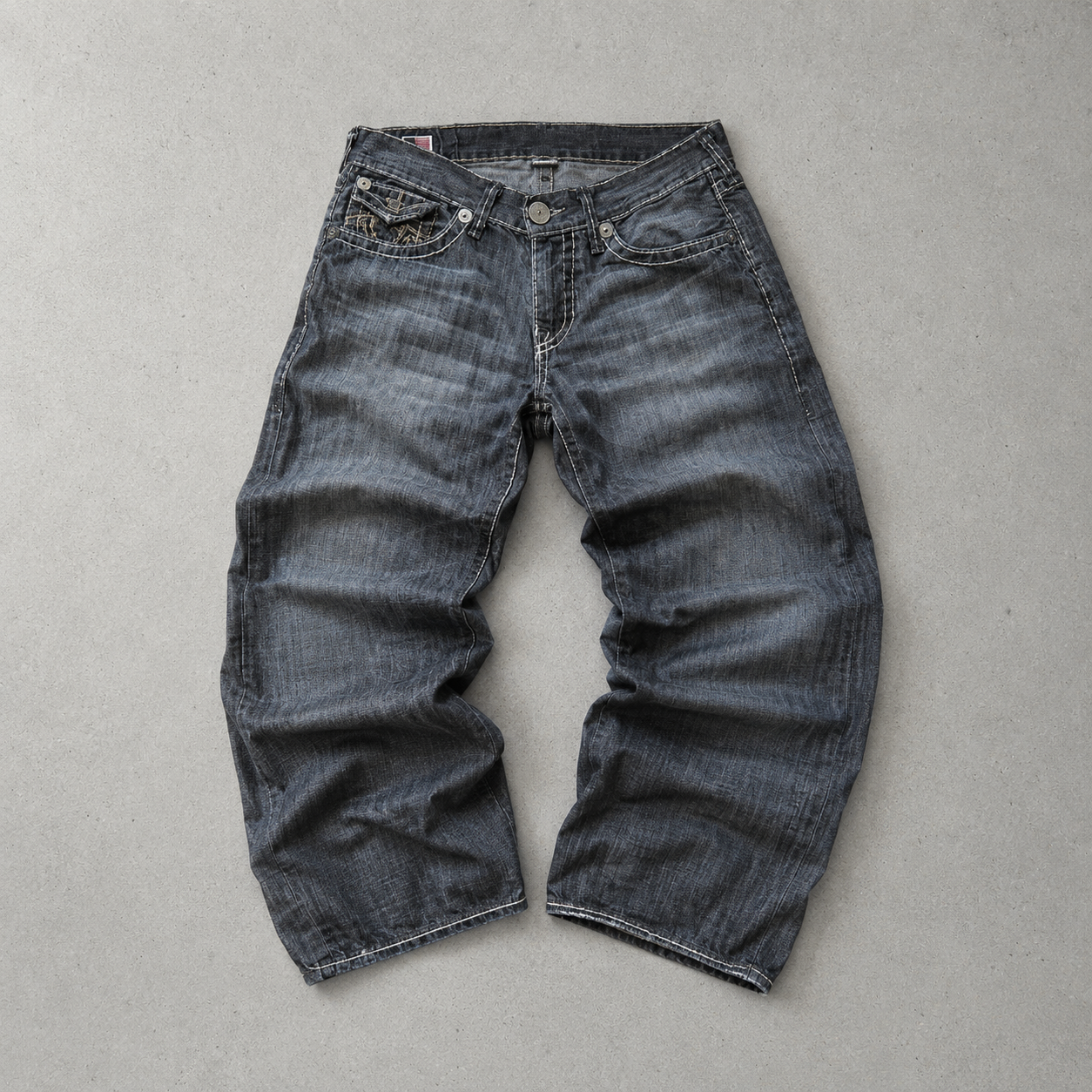 Y2K True Religion Jeans Grau Limited (M)