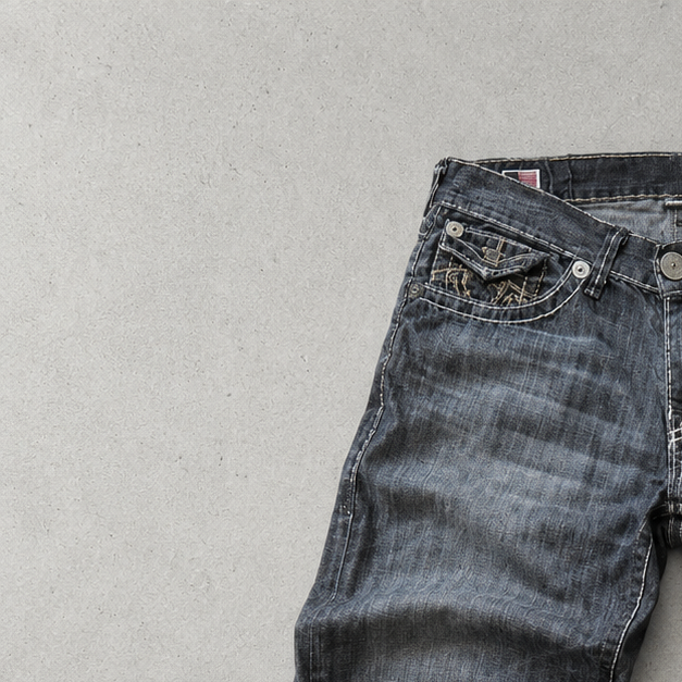Y2K True Religion Jeans Grau Limited (M)