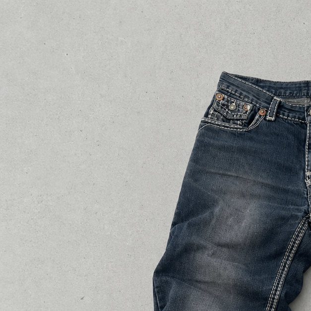 Vintage True Religion Jeans Marineblau Rare (XS)