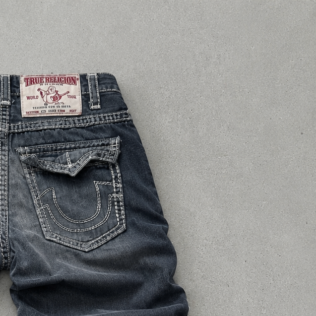 Vintage True Religion Jeans Marineblau Rare (XS)