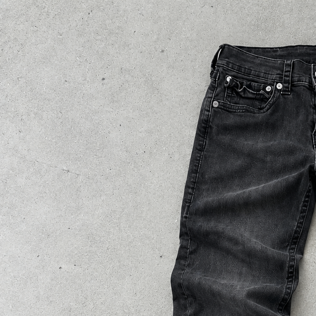 Y2K True Religion Jeans Black Rare (W30 | DE 46)