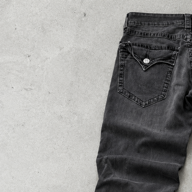 Y2K True Religion Jeans Black Rare (W30 | DE 46)