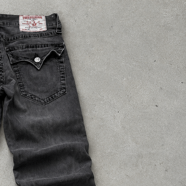 Y2K True Religion Jeans Black Rare (W30 | DE 46)