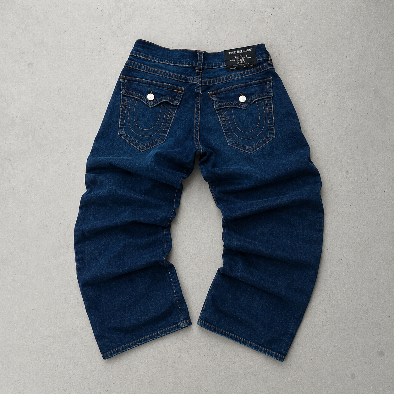 Y2K True Religion Jeans Marineblau Rare (W32 | DE 48)
