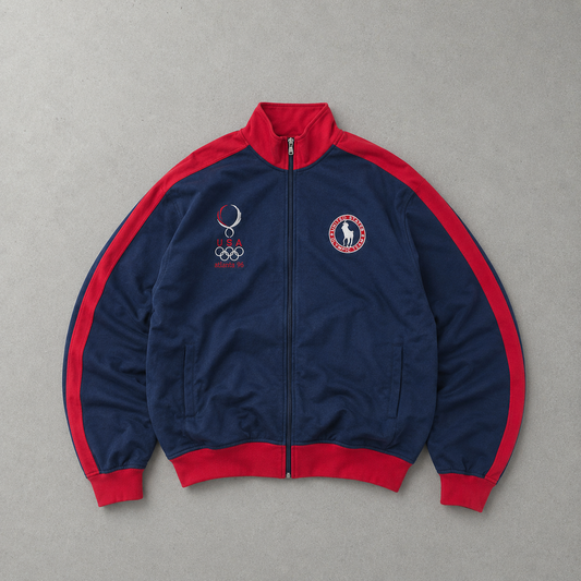 2008 Polo Ralph Lauren Sweater Marineblau, Rot Limited Stitched Logo (M)