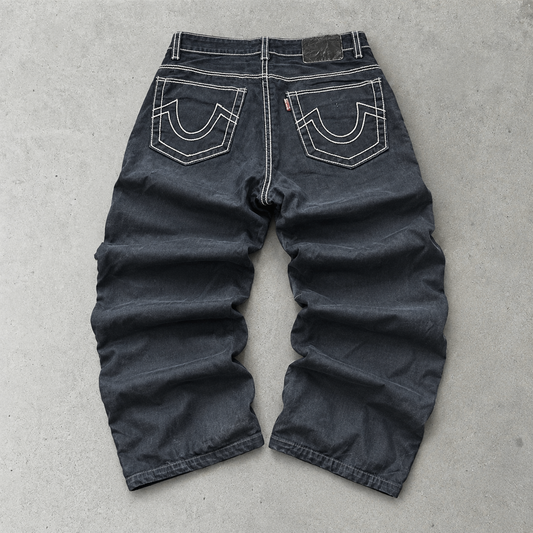 Y2K True Religion Jeans Black Rare (W33 | DE 48)
