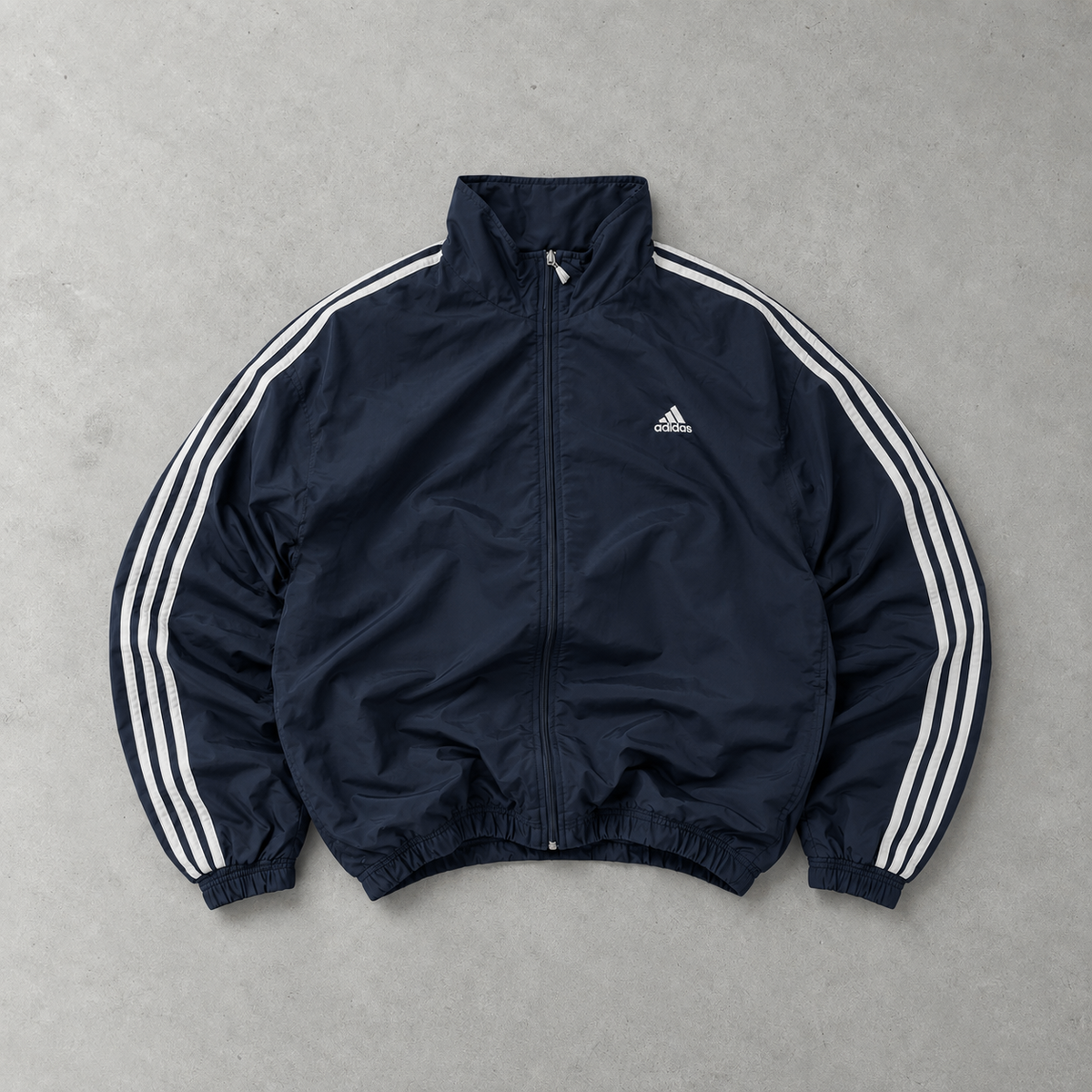 Veste de survêtement Adidas bleu marine rare (XL)