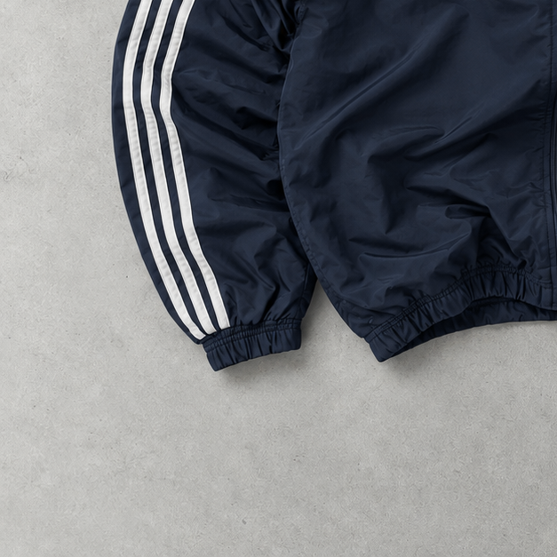 Veste de survêtement Adidas bleu marine rare (XL)