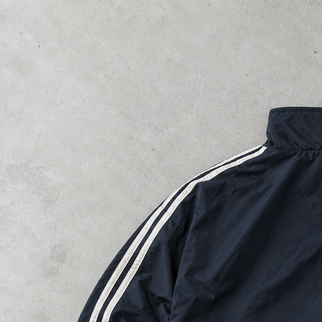 Veste de survêtement Adidas bleu marine rare (XL)