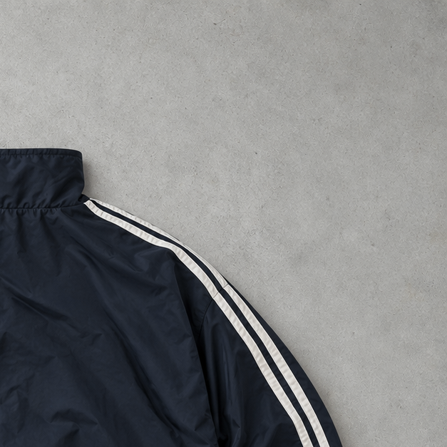 Veste de survêtement Adidas bleu marine rare (XL)