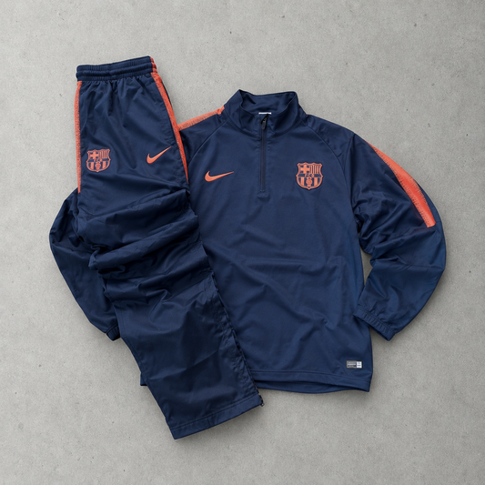 FC Barcelona 2017 Nike Tracksuit Navy Rare (L)