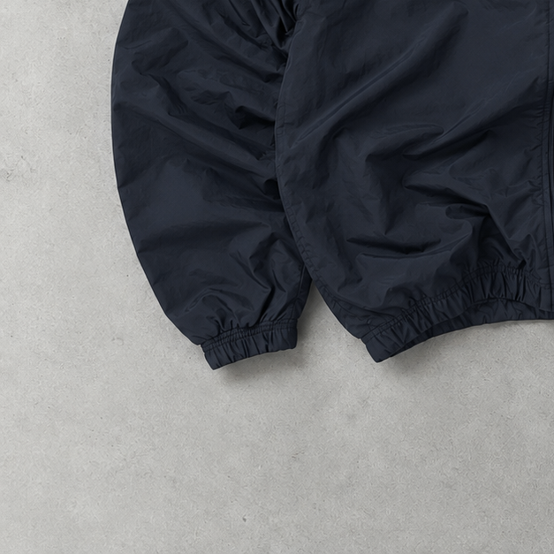 Veste de survêtement vintage Adidas bleu marine limitée (L) logo brodé
