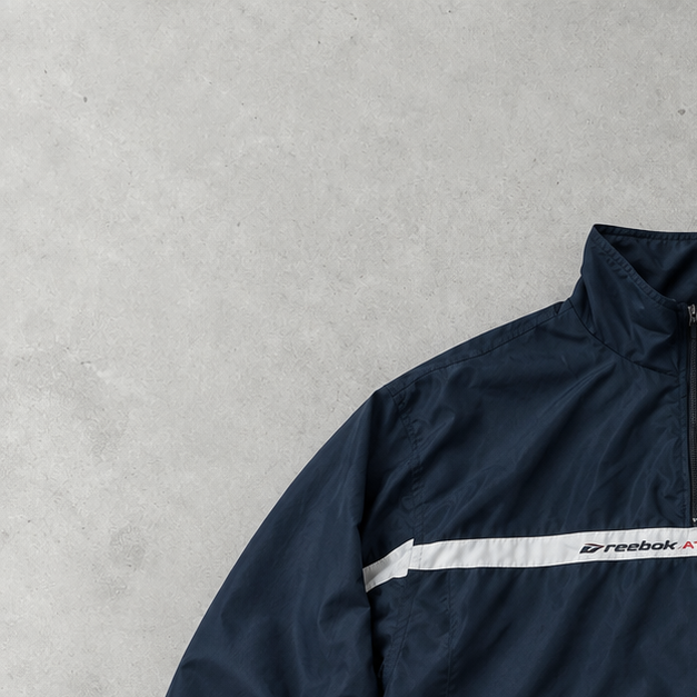 Reebok Windbreaker Marineblau Rare (XXL)