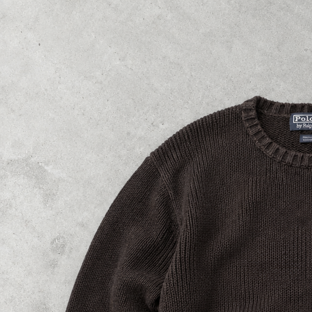 Ralph Lauren Sweater Schwarz Limited (M) Stitched Logo