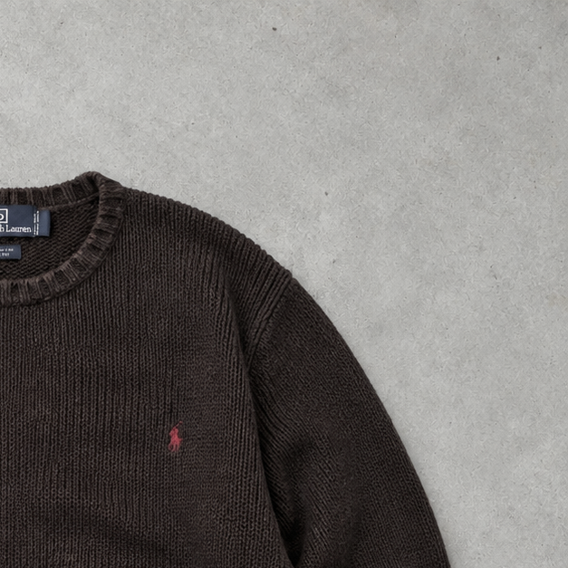 Ralph Lauren Sweater Schwarz Limited (M) Stitched Logo