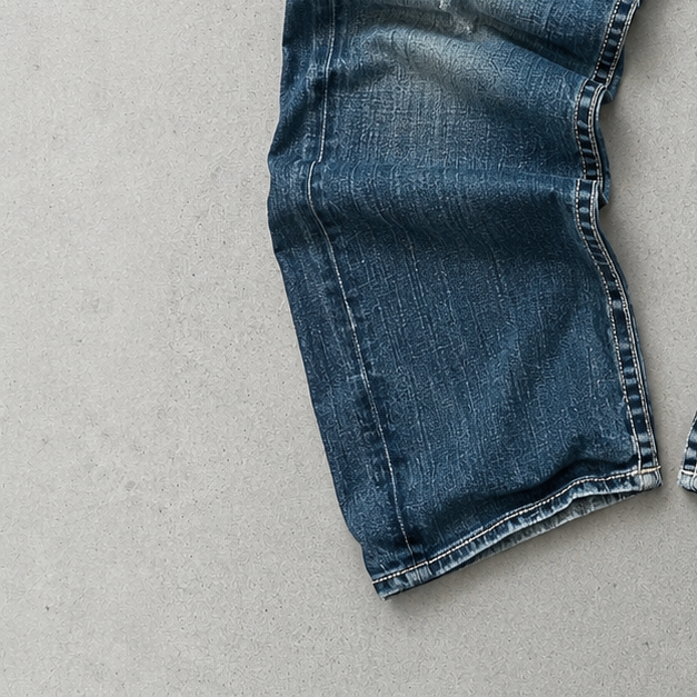 Y2K Vintage True Religion Flared Jeans Marineblau, Blau Limited (W26 | DE 42)