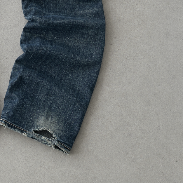 Y2K Vintage True Religion Flared Jeans Marineblau, Blau Limited (W26 | DE 42)