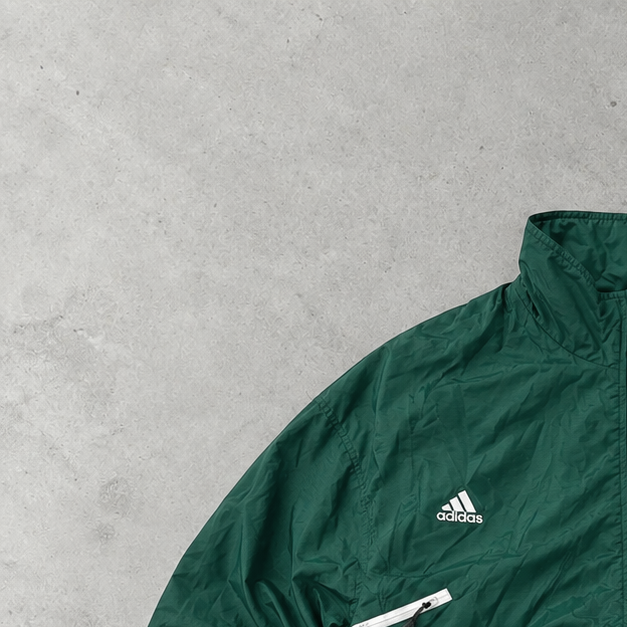 Adidas Trainingsjacke Dunkelgrün/Grün Selten (XL) gesticktes Logo