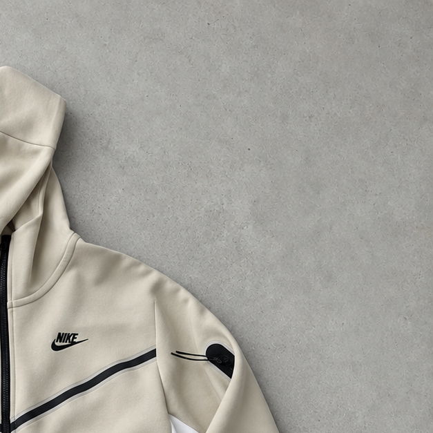 Nike Hoodie Beige Rare (S)