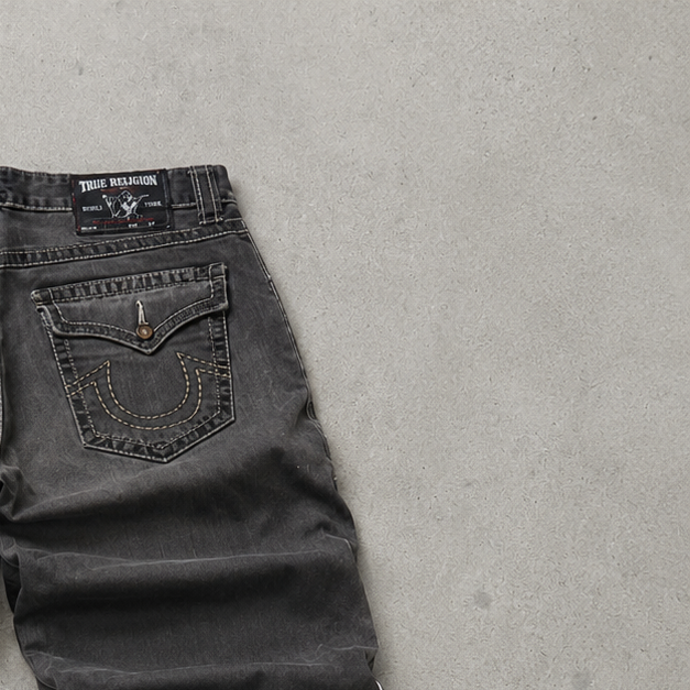 True Religion Jeans Grau Rare (L)