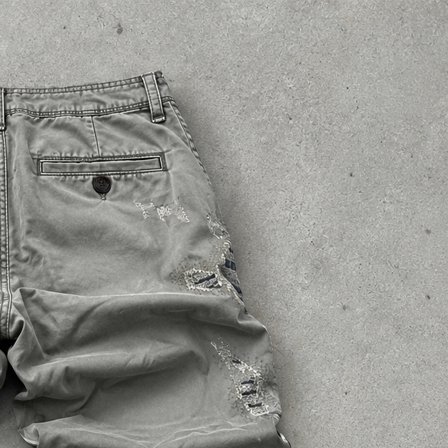 Y2K True Religion Straight Jeans Grey Limited (W36 | DE 52)
