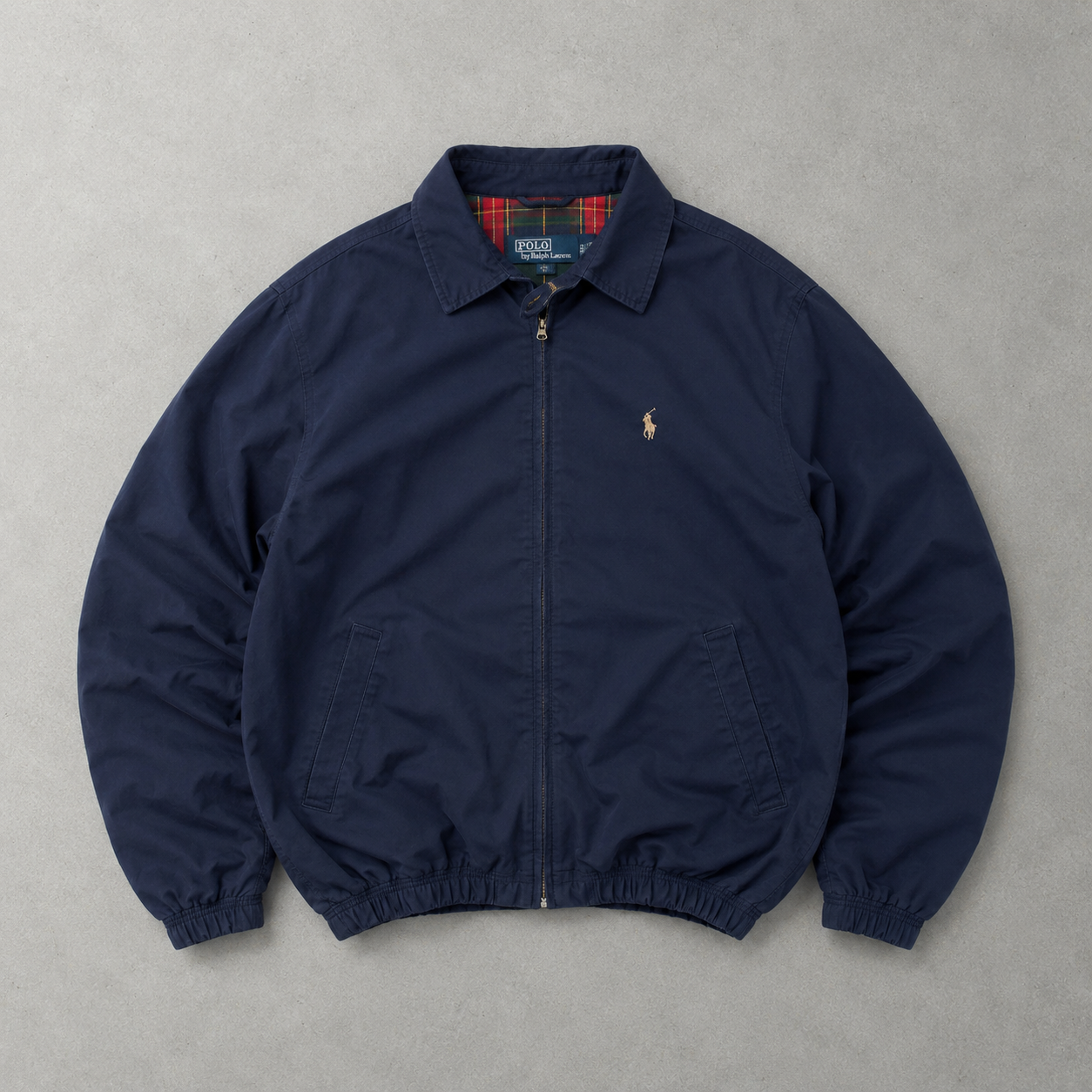 Polo Ralph Lauren Harrington Jacket Marineblau Limited Stitched Logo (S)