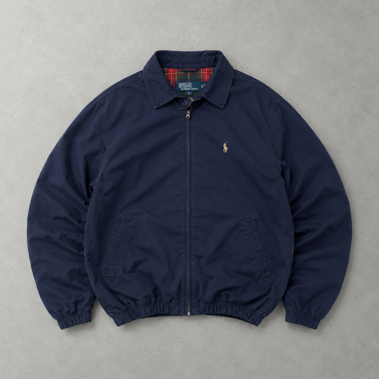 Polo Ralph Lauren Harrington Jacket Marineblau Limited Stitched Logo (S)