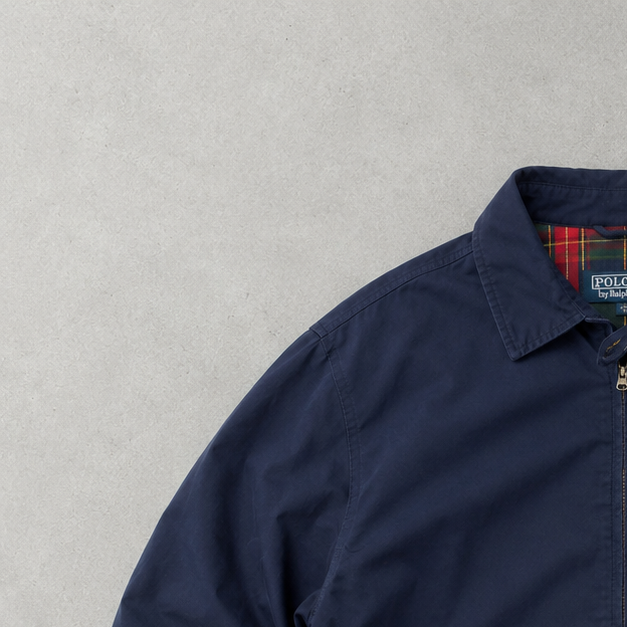 Polo Ralph Lauren Harrington Jacket Marineblau Limited Stitched Logo (S)