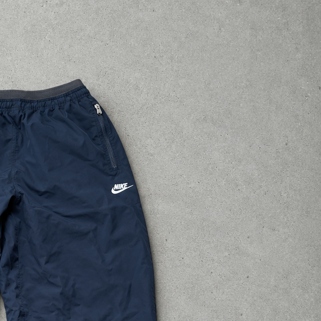Y2K Nike Laufhose Schwarz Rar (M) gesticktes Logo