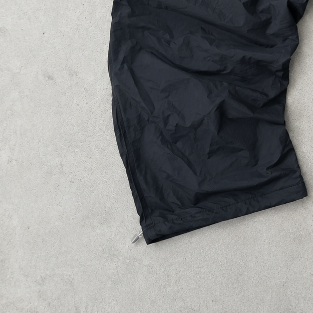 Y2K Nike Laufhose Schwarz Rar (M) gesticktes Logo
