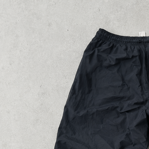 Y2K Nike Laufhose Schwarz Rar (M) gesticktes Logo