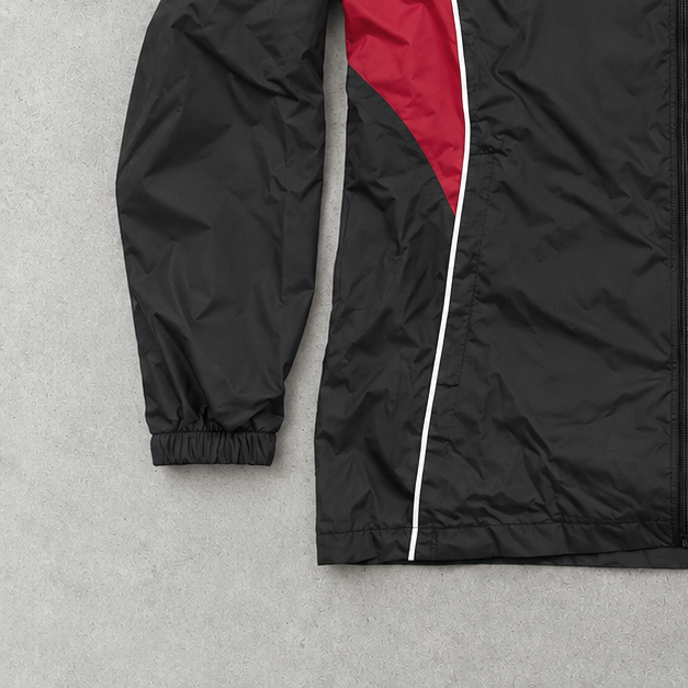 Olympique Lyon Adidas Windbreaker Schwarz / Rot Limitiert (S)