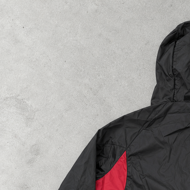 Olympique Lyon Adidas Windbreaker Schwarz / Rot Limitiert (S)