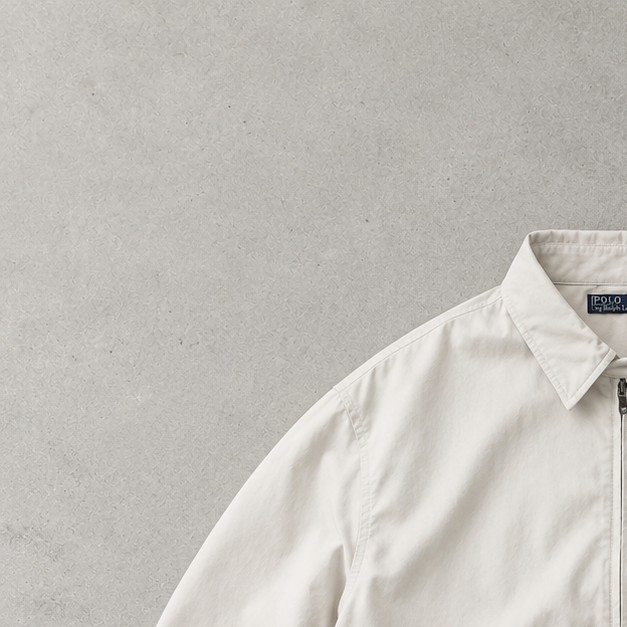 Ralph Lauren Harrington Jacket Weiß, Marineblau Limited (L)