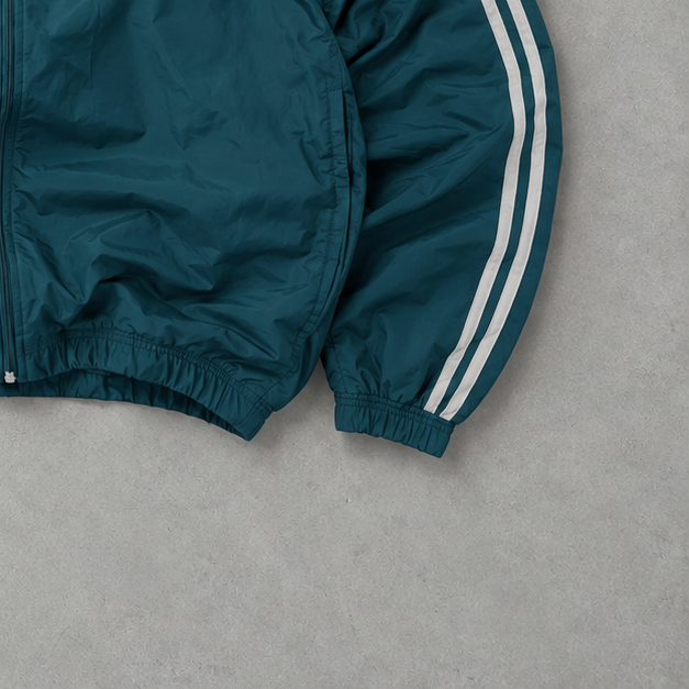 Veste de survêtement Adidas turquoise/vert rare (XL)