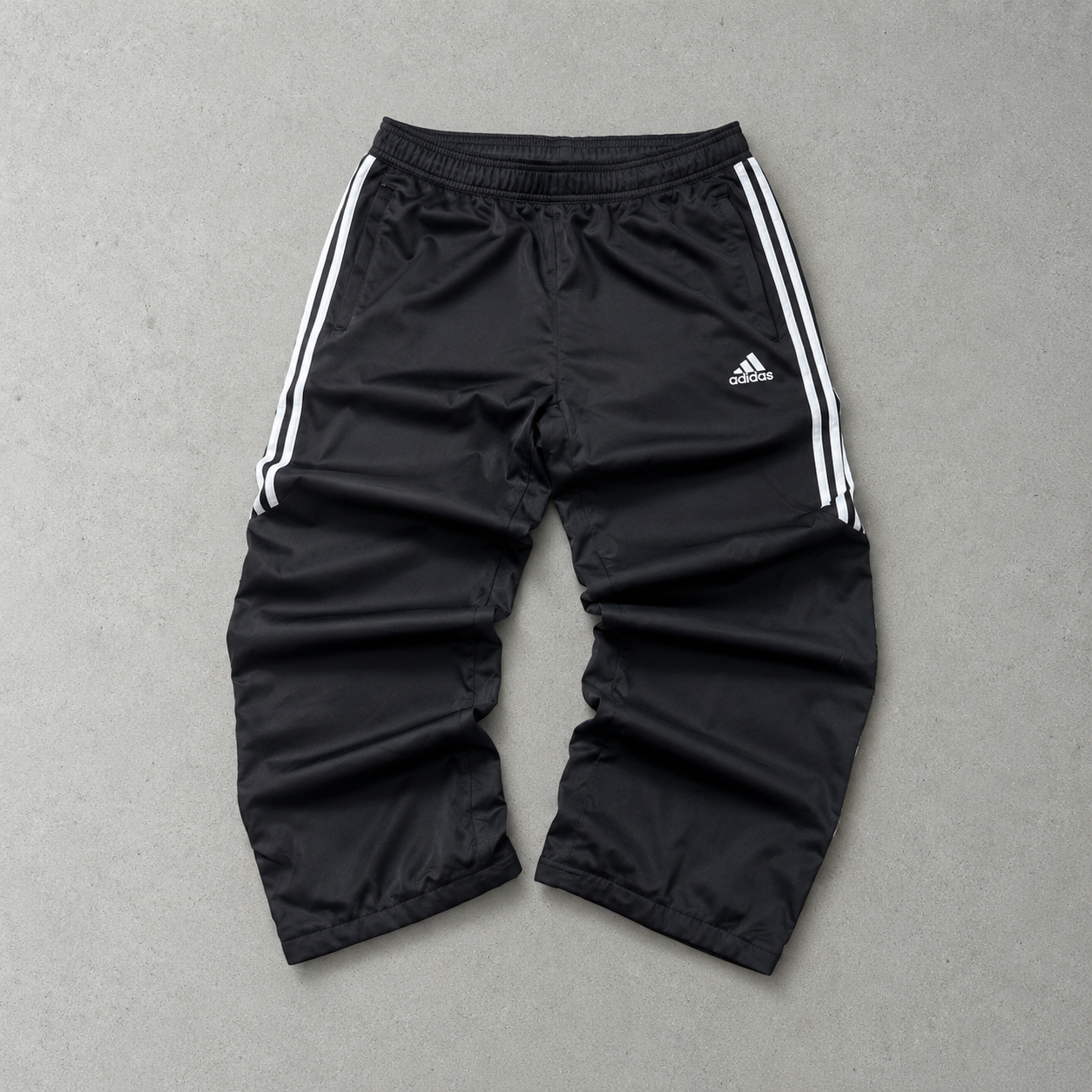 y2k Adidas Pants Schwarz, Weiß Rare (M)