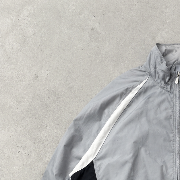 FC Barcelona PSG Vintage Nike Windbreaker Grey, Black Rare (L)
