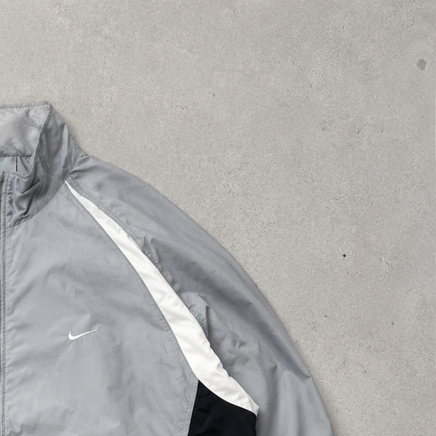 FC Barcelona PSG Vintage Nike Windbreaker Grey, Black Rare (L)