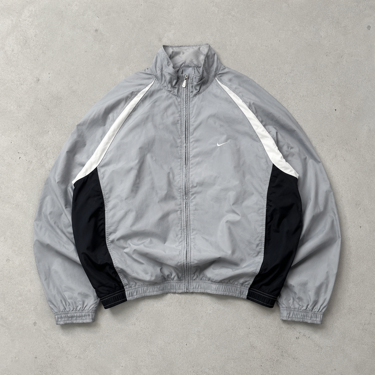 FC Barcelona PSG Vintage Nike Windbreaker Grey, Black Rare (L)
