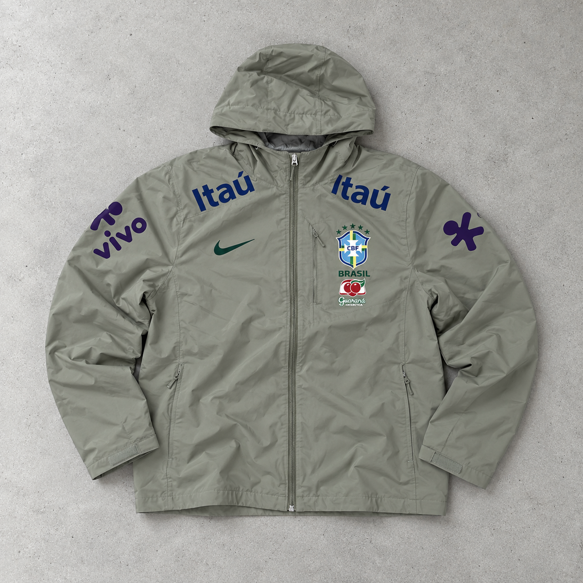 Brasilien Nike Jacket Schwarz, Weiß Limited (M)