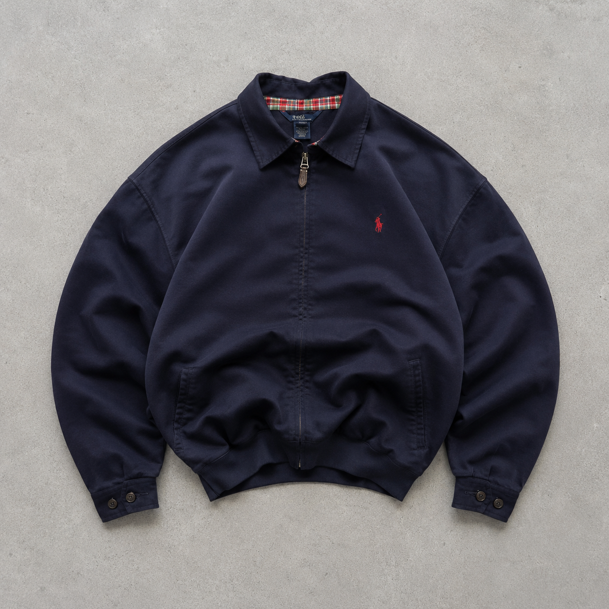 Ralph Lauren Harrington Jacket Navy Limited Stitched Logo (XS)