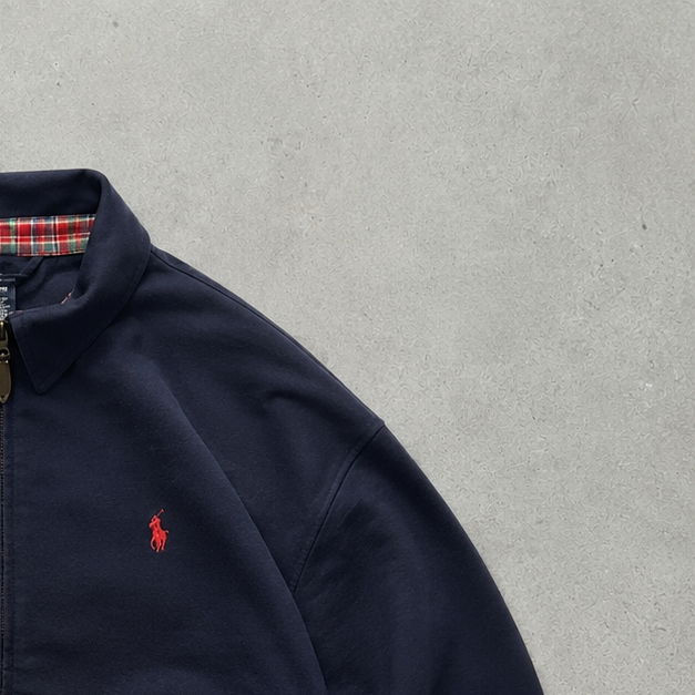 Ralph Lauren Harrington Jacket Navy Limited Stitched Logo (XS)
