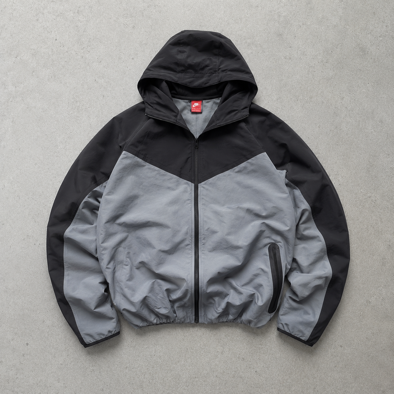 Nike Windbreaker Black, Grey Rare (Size L)
