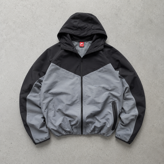 Nike Windbreaker Black, Grey Rare (Size L)